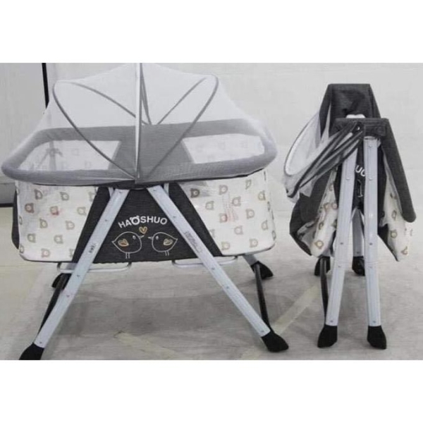 Berceau Pliable Évolutif pour Bébé avec Moustiquaire